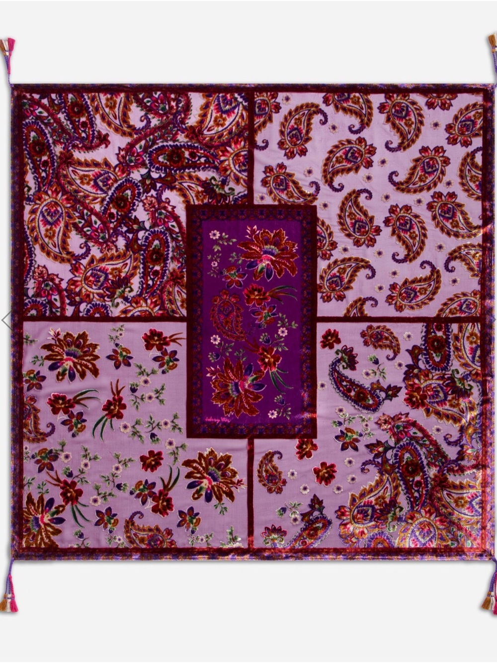 JW Purple Velvet Scarf